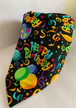 Load image into Gallery viewer, Happy Birthday Dog Collar Bandana Small, Medium or Large