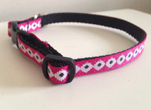 Load image into Gallery viewer, Pink black and White Aztec Cat Collar