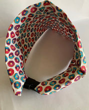 Load image into Gallery viewer, Red, Pink and Blue Sprinkle Donuts Dog Collar Bandana Extra Small, Small, Medium or Large