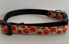 Load image into Gallery viewer, Small Red Poppy Flowers Floral Spring Cat Collar