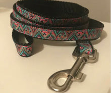 Load image into Gallery viewer, Small 1/2 inch Bohemain Medallion Leash and Collar Set