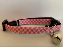 Load image into Gallery viewer, Plaid Cat Collar in Blue, Orange, Pink Or Purple