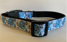 Load image into Gallery viewer, 1 inch Blue Moon and Musical Notes Large Dog Collar