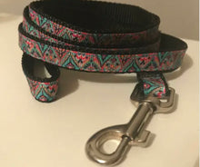 Load image into Gallery viewer, Small 1/2 inch Bohemain Medallion Leash and Collar Set
