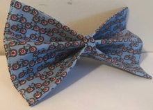 Load image into Gallery viewer, Blue Bicycles Preppy Dog Bow Tie in Small, Medium or Large
