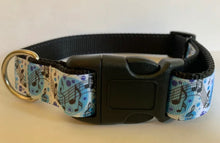 Load image into Gallery viewer, 1 inch Blue Moon and Musical Notes Large Dog Collar
