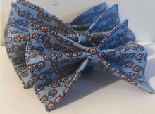 Load image into Gallery viewer, Blue Bicycles Preppy Dog Bow Tie in Small, Medium or Large
