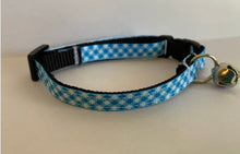 Load image into Gallery viewer, Plaid Cat Collar in Blue, Orange, Pink Or Purple
