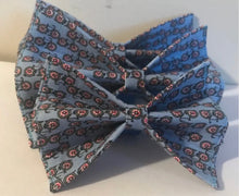 Load image into Gallery viewer, Blue Bicycles Preppy Dog Bow Tie in Small, Medium or Large
